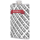 花嫁パーソナライズされた付きフラスコ フラスク (左)