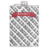 花嫁パーソナライズされた付きフラスコ フラスク (正面)