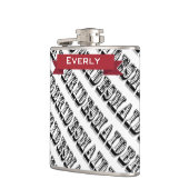 花嫁パーソナライズされた付きフラスコ フラスク (左)