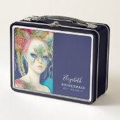 花嫁パーソナライズされた付き提案箱海 メタルランチボックス (正面)