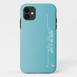 花嫁パーソナライズされた夫人の姓デザイン iPhone 11 ケース