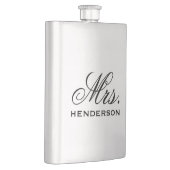 花嫁パーソナライズされた夫人の結婚形見 フラスク (右)