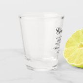 花嫁パーソナライズされた婦 ショットグラス (左)