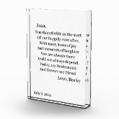 花嫁パーソナライズされた婦 フォトブロック (右)