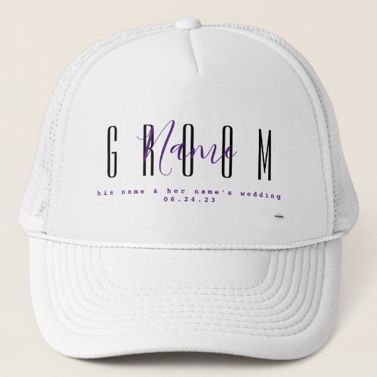 花嫁パーソナライズされた帽子HAMbyWG キャップ (正面)