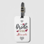 花嫁パーソナライズされた族 ラゲッジタグ (正面縦)