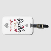 花嫁パーソナライズされた族 ラゲッジタグ (正面横)