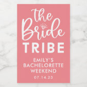 花嫁パーソナライズされた部族バチェロレッテ ワインラベル (シングルラベル)