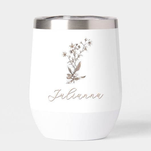 花嫁パーソナライズされた野素朴花 (背面)