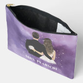 花嫁パーソナライズされた アクセサリーポーチ (見開き)