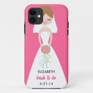 花嫁パーソナライズされたiPhone 5ケースメイト iPhone 11 ケース