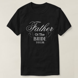 花嫁パーソナライズされたTシャツの父 Tシャツ