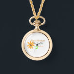 花嫁パーティー 追加 名前 日付 場所 ひまわり 腕時計<br><div class="desc">デザイン</div>