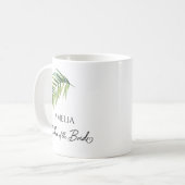 花嫁パームリーフの親の結婚母 コーヒーマグカップ (正面左)