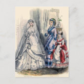 花嫁ビクトリアンとメイド・オブ・オーナー(花嫁付き添い人) ポストカード (正面)