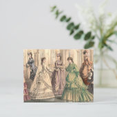 花嫁ビクトリアンと付き添い人 ポストカード (スタンド正面)