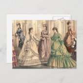 花嫁ビクトリアンと付き添い人 ポストカード (正面/裏面)