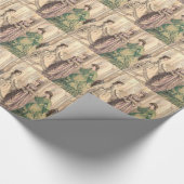 花嫁ビクトリアンと付き添い人 ラッピングペーパー (角)