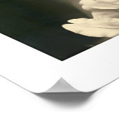 花嫁ビクトリアンセピア、花ソフトポートレート ポスター (角)