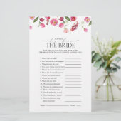 花嫁ピンクのブライダルシャワーゲーム (スタンド正面)