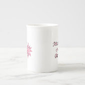 花嫁ピンクの母 ボーンチャイナマグカップ (正面)