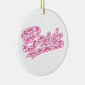 花嫁ピンクハイビスカス セラミックオーナメント (右)