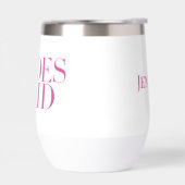 花嫁ピンクモダンパーソナライズされた (左面)