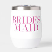 花嫁ピンクモダンパーソナライズされた (正面)