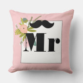 花嫁ピーチピンクリップ動植物枕 クッション (正面)
