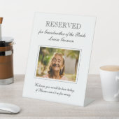 花嫁フォトメモリアルの結婚祖母 台座サイン (インサイチュ)