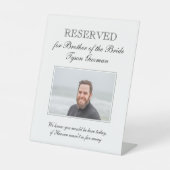 花嫁フォトメモリアルシート結婚の兄弟 台座サイン (正面)