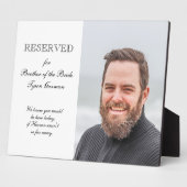 花嫁フォトメモリアルチェア結婚ーの兄 フォトプラーク (側面)