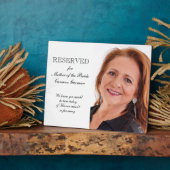 花嫁フォトメモリアルチェア結婚ーの母 フォトプラーク (側面)