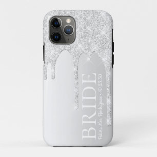 花嫁フューチャーミセス・シルバーグリッタードリップ iPhone 11 PROケース