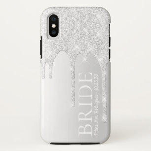 花嫁フューチャーミセス・シルバーグリッタードリップ iPhone XSケース