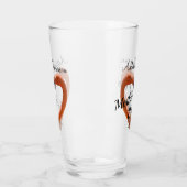 花嫁フラミンゴ結婚のハートの母 タンブラーグラス (左)