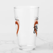 花嫁フラミンゴ結婚ハート タンブラーグラス (左)