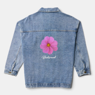 花嫁フラワーデニムジャケット デニムジャケット