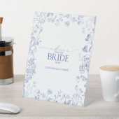 花嫁フランスのへの青と白のシャワーアドバイス 台座サイン (インサイチュ)