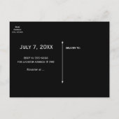 花嫁フリップフロップサンダルスサマービーチブライダルシャワー インビテーションポストカード (裏面)