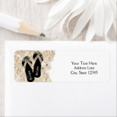 花嫁フリップフロップサンダルスサマービーチブライダルシャワー ラベル (インサイチュ)