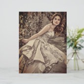 花嫁フローラかわいらしヴィンテージスクラップブック紙 (スタンド正面)