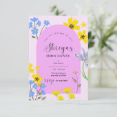 花嫁フローラブライダルシャワー招待 出欠カード (スタンド正面)