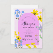 花嫁フローラブライダルシャワー招待 出欠カード (正面/裏面)