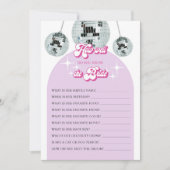 花嫁ブライダルシャワーのゲームカード 招待状 (正面)