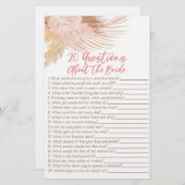 花嫁ブライダルシャワーの20件 便箋 (正面/裏面)