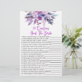 花嫁ブライダルシャワーの20件 便箋 (スタンド正面)