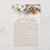 花嫁ブライダルシャワーの20件 便箋 (正面/裏面)