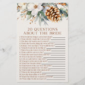 花嫁ブライダルシャワーの20件 便箋 (正面)