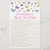 花嫁ブライダルシャワーの20件 便箋 (正面)